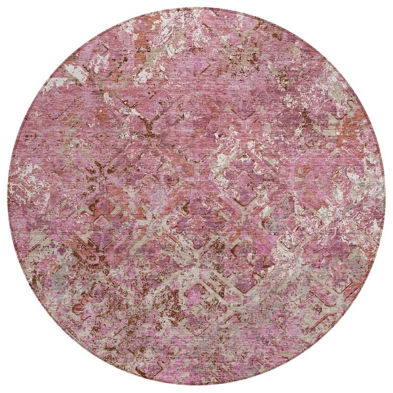 HomeRoots Geometric Transitional Rectangle Outdoor Rug