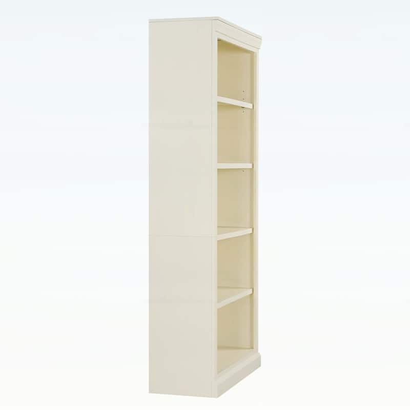 5-Tier Wood Bookcase for Books and Decor