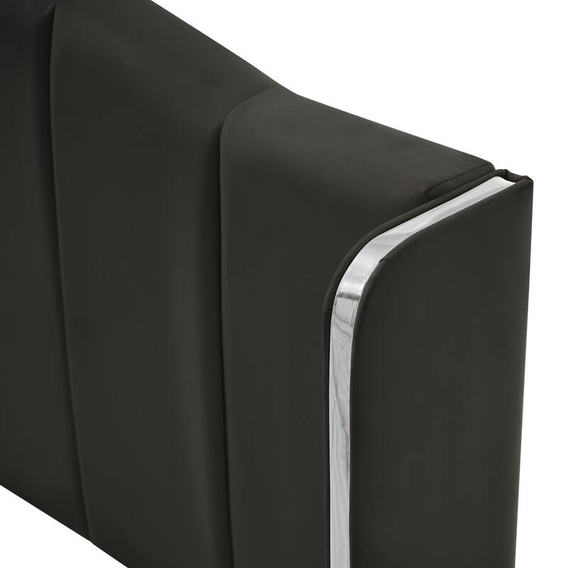 Queen Size PU Leather Upholstered Platform Bed