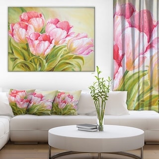 Designart - Bunch of Tulips - Floral Canvas Print - Bed Bath & Beyond ...