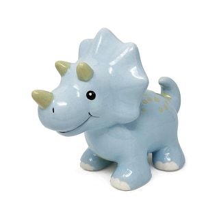 Hapinest Ceramic Dinosaur Piggy Bank for Boys, Triceratops, 7x5.5x3.5 Inches - Triceratops