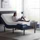 Lucid Comfort Collection Hybrid Mattress and Deluxe Adjustable Bed Set