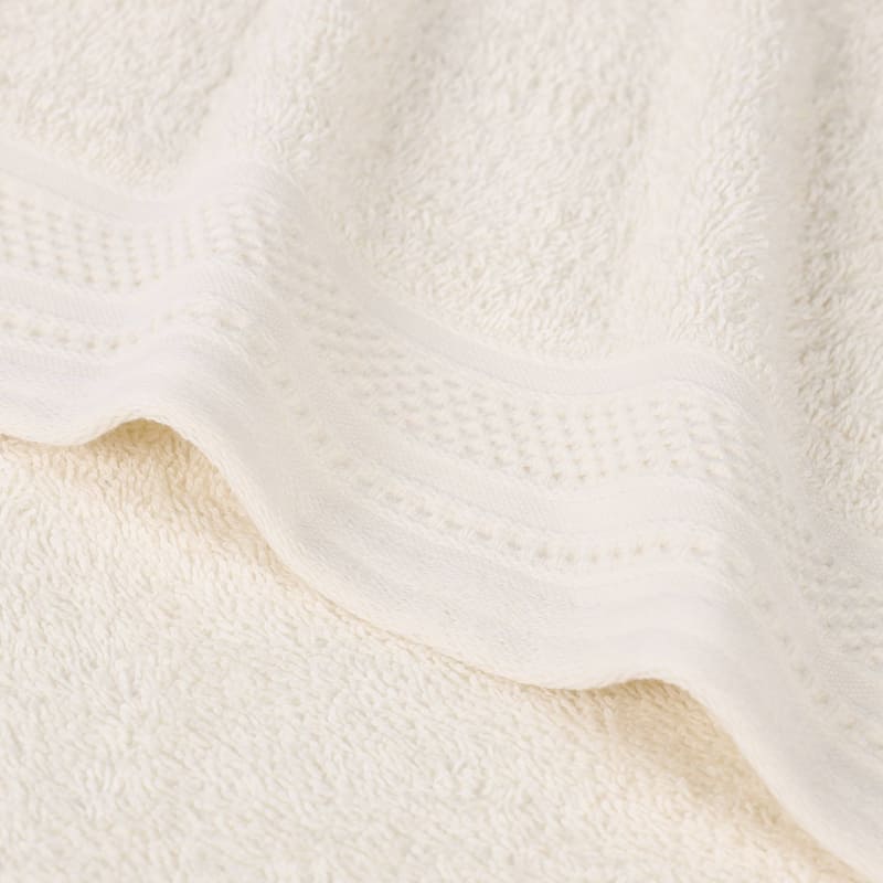 Superior Honeycomb Textured Border Cotton Medium Weight 12 Piece Towel Set