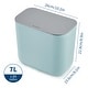 preview thumbnail 16 of 40, 1.9 Gal/2.4 Gal Kitchen Compost Bin, Small Hanging Trash Can with Stainless Steel Lid