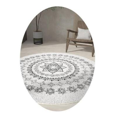 Boho Tribal Soft Round Rug, Area Rug Entryway Foyer Throw Mat, Washable - 4ft-Round