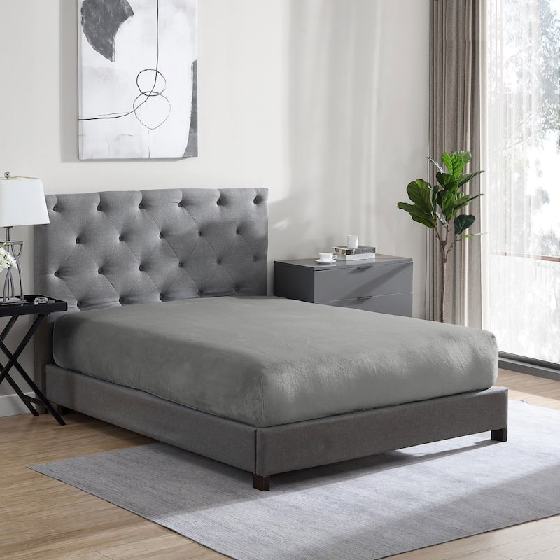 Swift Home Cozy Soft Microplush Flannel Fitted Sheet