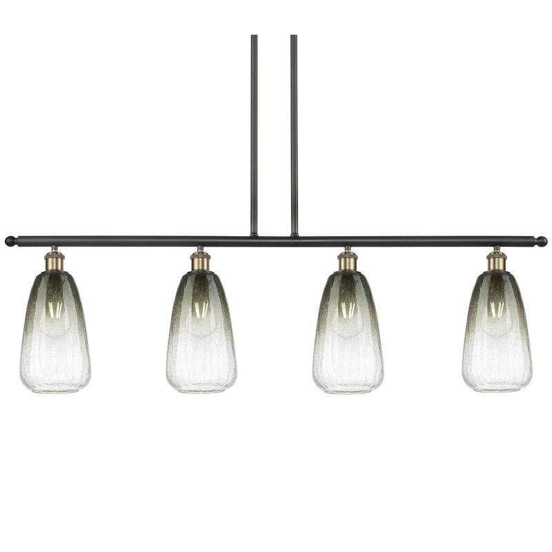 Innovations Lighting 516-4I-14-48 Brookhaven Almond Linear Brookhaven - Black Antique Brass / Slate