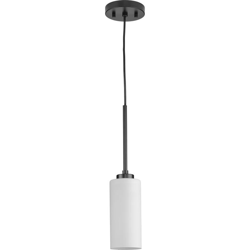 Cofield Collection One-Light Matte Black Transitional Pendant - 4 in x 4 in x 9.75 in