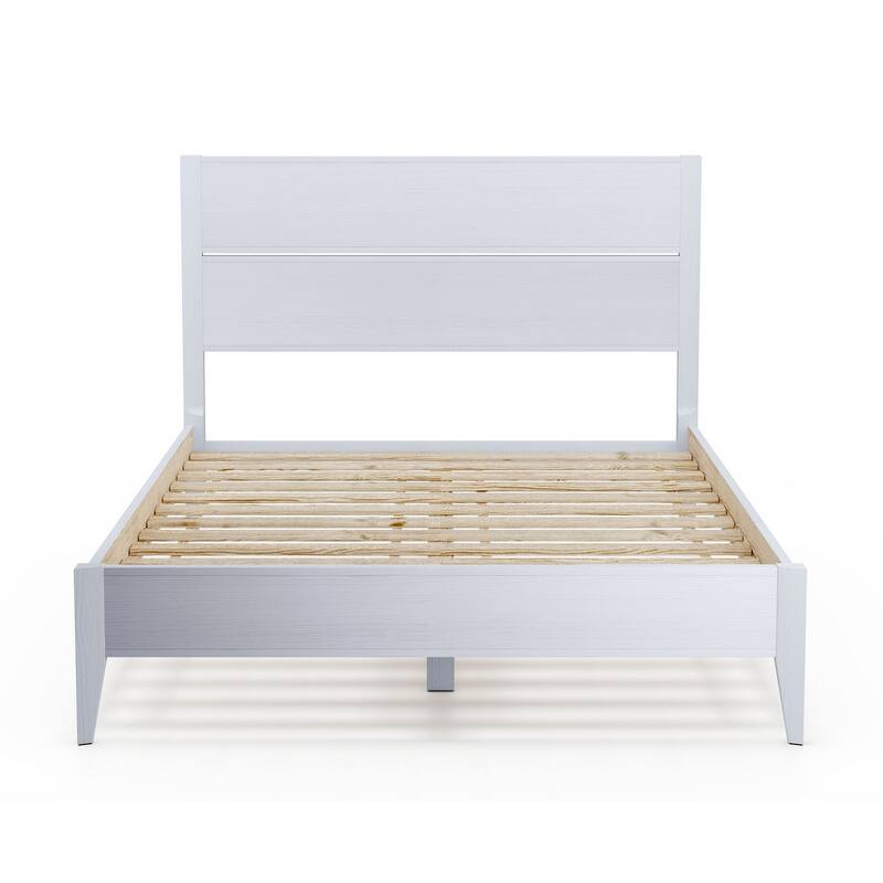 Grain Wood Furniture Mid Century Panel Bed