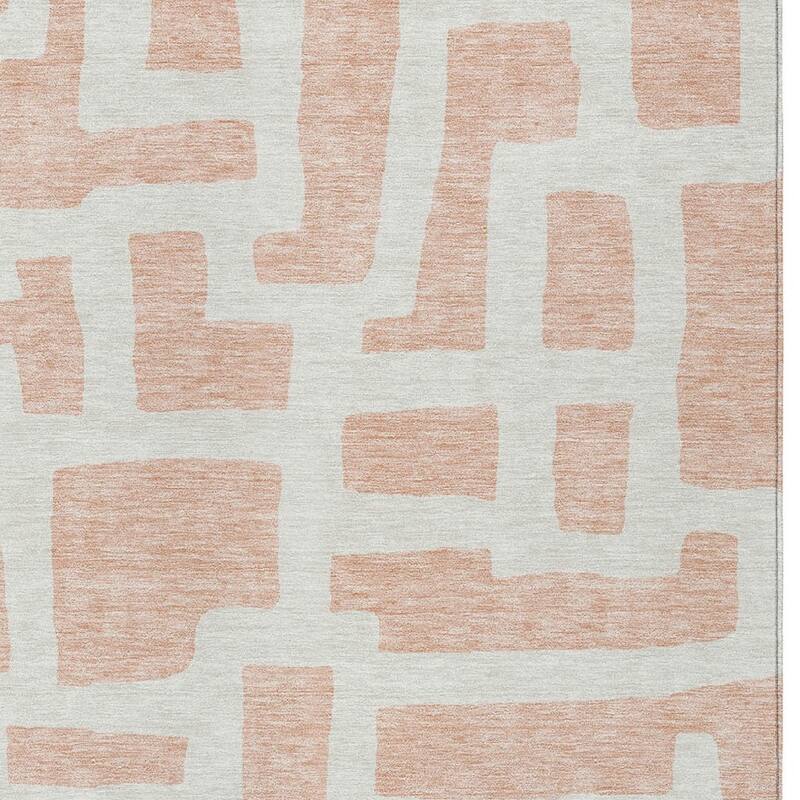 HomeRoots Abstract Transitional Rectangle Outdoor Rug