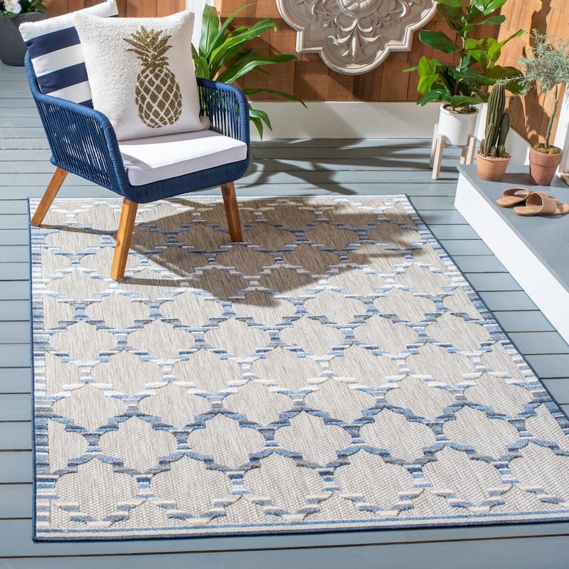 SAFAVIEH Cabana Kaleen Indoor/ Outdoor Waterproof Patio Trellis Rug