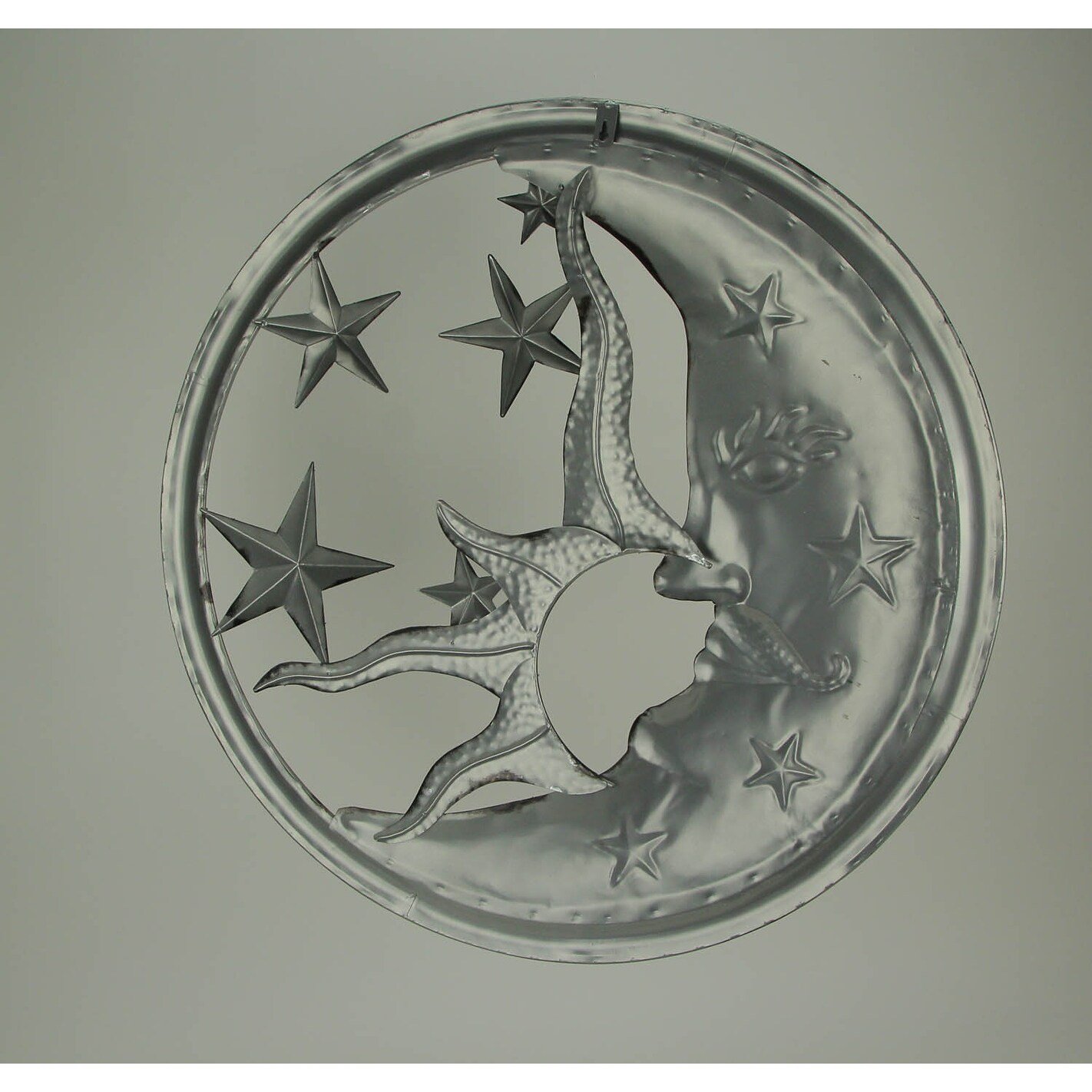 Shop Bronze And Antique Silver Metal Art Sun Moon And Stars Indoor