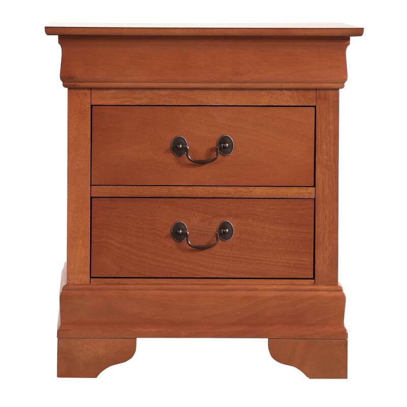 Elegant Oak Nightstand with Classic Design