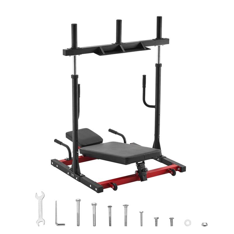 3-Level Adjustable Leg Press Machine for Targeted Lower Body Exercise at Home with Carbon Steel Frame - 50” x 48” x 46”