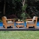 preview thumbnail 12 of 19, Cambridge Casual Logan Modern Teak Outdoor Club Chair with Sunbrella Cushion