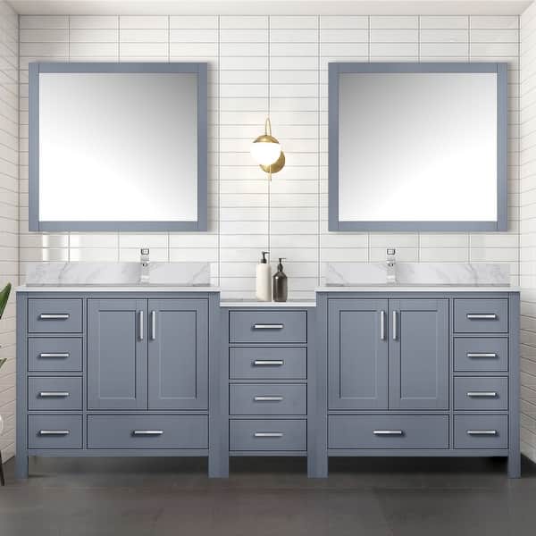 Britney 60 in. W x 22 in. D x 34 in. H Double Bath Vanity in White with White Carrara Marble Top with White Sinks