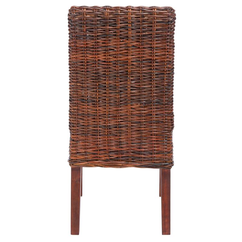 SAFAVIEH Marcy Brown Side Chair (Set of 2) - 18.1" W x 19.7" L x 39" H - 19"W x 22"D x 39"H