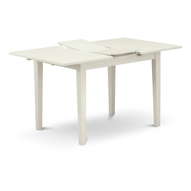 East West Furniture Dining Table Set Contains a Rectangle Dinner Table and Dining Chairs (Pieces And Finish Color Options)