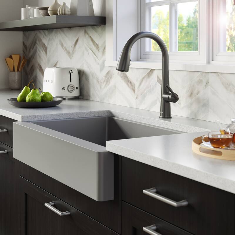 Karran Kentland One-Handle Pull Down Dual Function Sprayer Kitchen Faucet