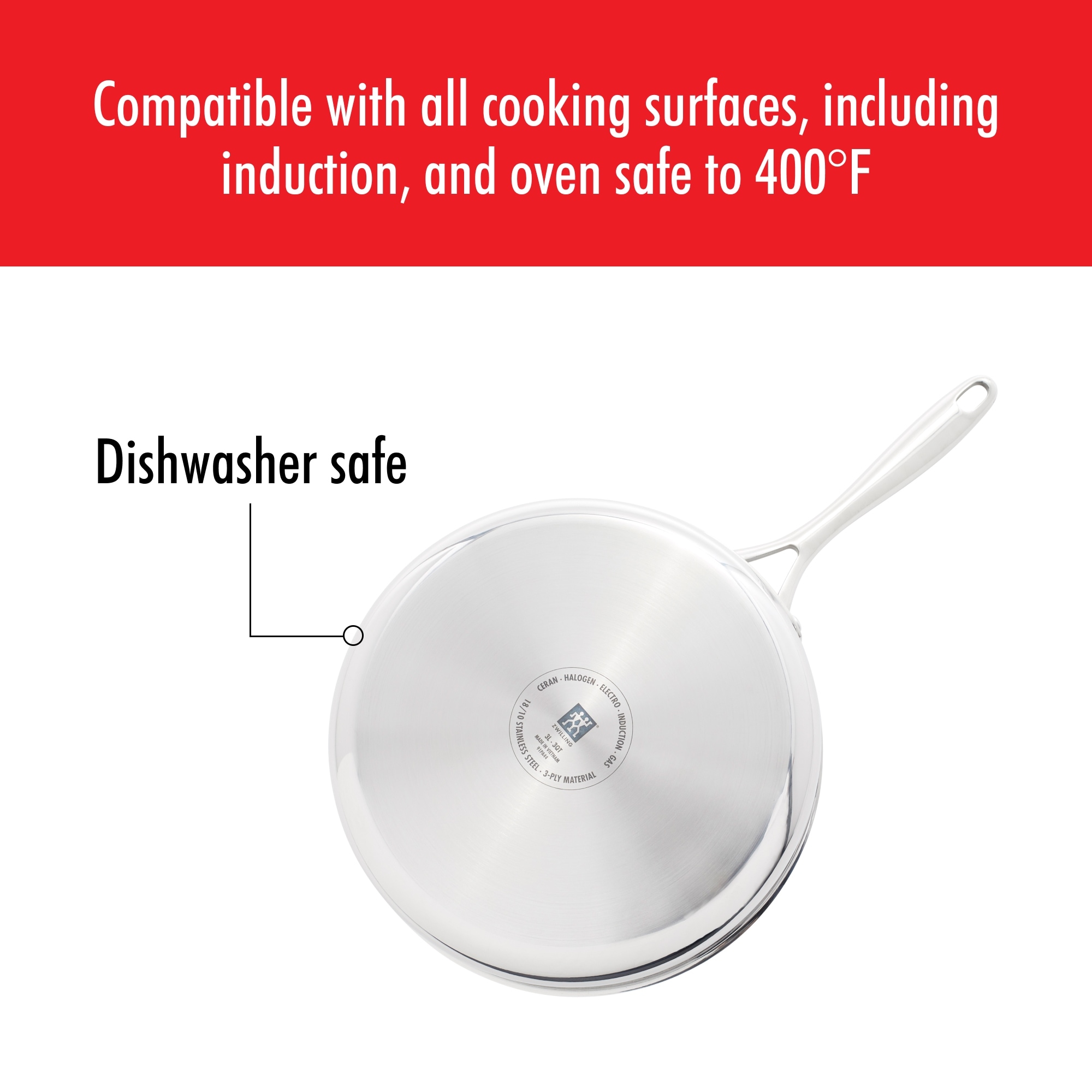 Zwilling Clad CFX Ceramic Nonstick Sauté Pan