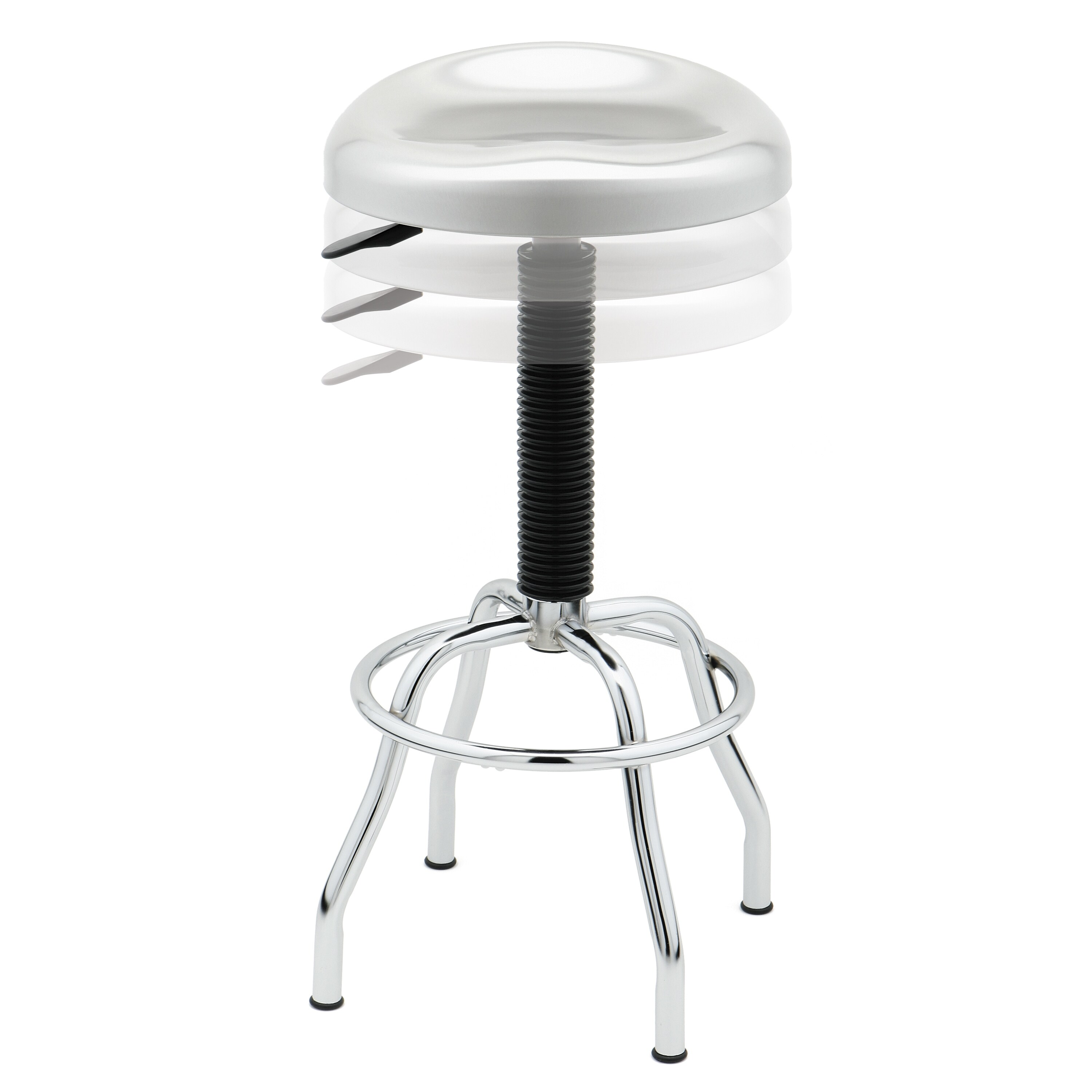 Seville classics stainless sales steel pneumatic work stool