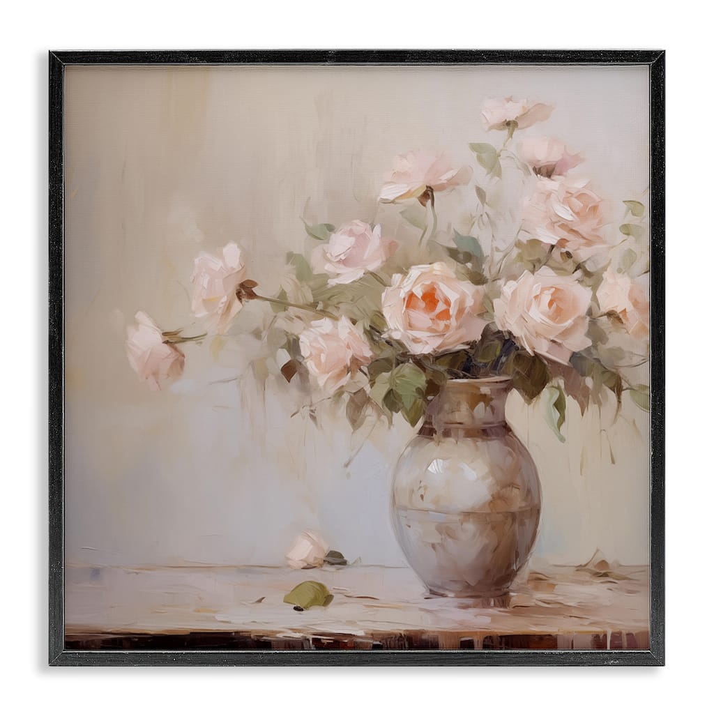 Stupell Romantic Rose Bouquet Framed Giclee Art Design By Arlington Prints