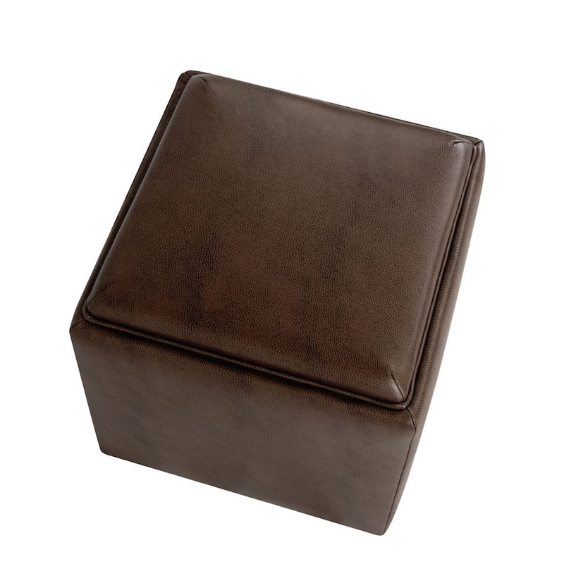 HomePop Storage Ottoman with Tray Top
