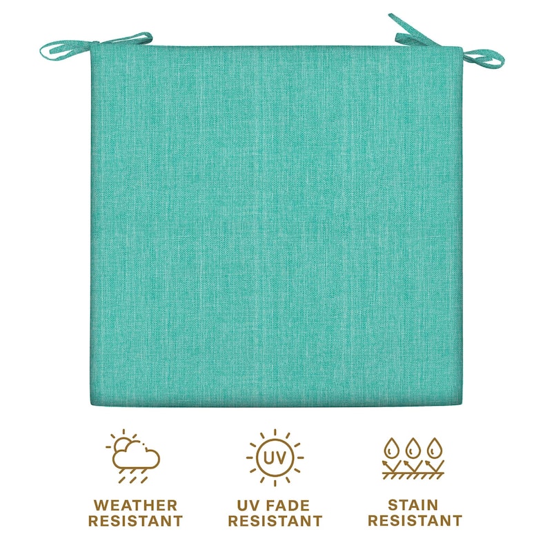 Outdoor Premium Dining Seat Cushion (2-Pack) - 20" wide x 20" deep x 4" thick