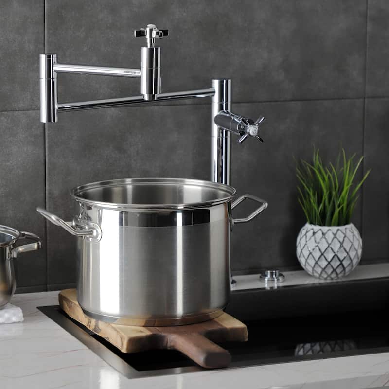 Millennium Two-Handle 1-Hole Deck Mount Pot Filler Faucet
