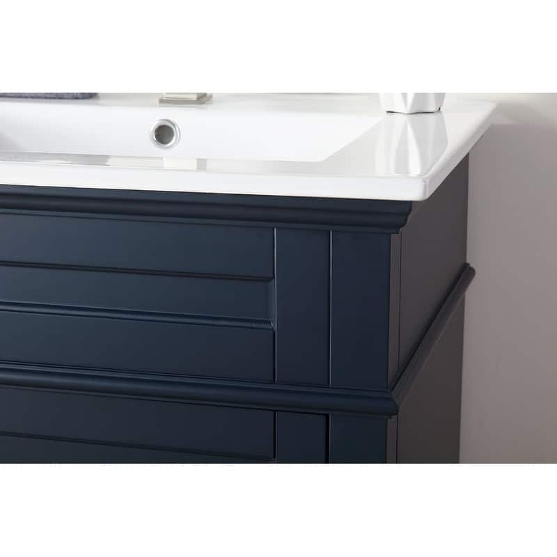 24" Tennant Brand Felix Modern Navy Blue Sink Bathroom Vanity