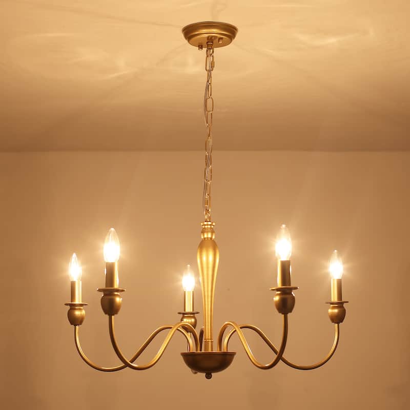 5-Light 28.14-inch Classic Chandelier Light for Kitchen Island Bedroom