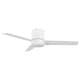preview thumbnail 25 of 74, 48 inch Modern 3-Blade Wooden Flush Mount Ceiling Fans with Light and Remote