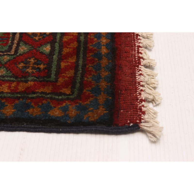 ECARPETGALLERY Hand-knotted Uzbek Kargahi Blue Wool Rug - 5'4 x 7'10