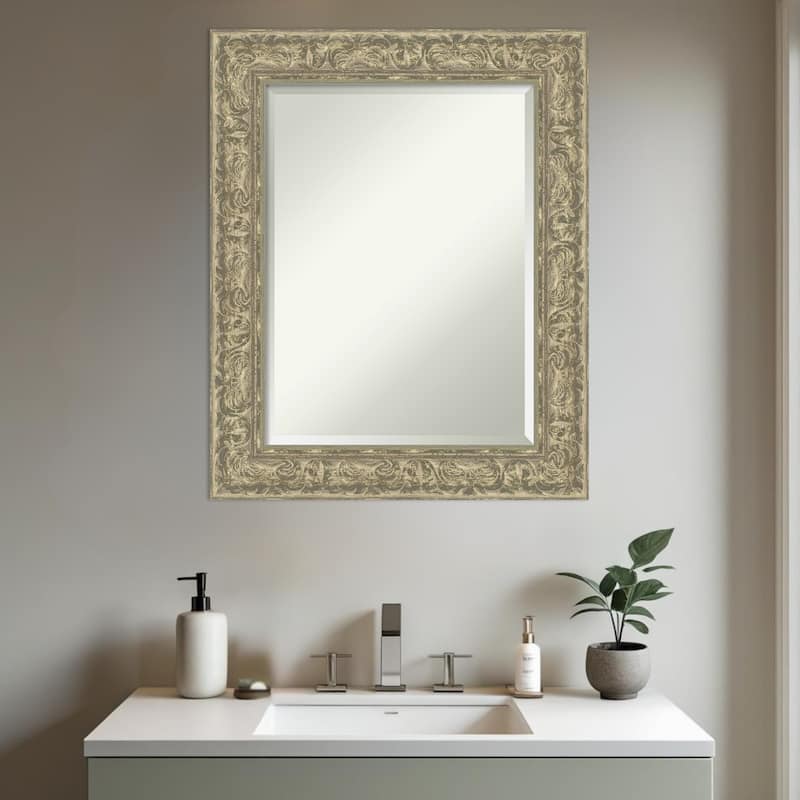 Luxe Beveled Framed Bathroom Vanity Wall Mirror