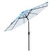 preview thumbnail 11 of 21, Pure Garden 9ft Striped Patio Umbrella with Push Button Tilt for Outdoor Furniture, Deck, Backyard, or Pool