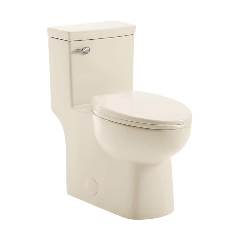 Chaux One Piece Toilet With Front Flush Handle 1.28 Gpf In Bisque - 28.4" x 14.55" 29.5"