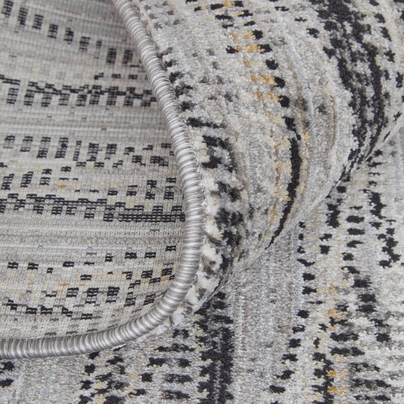 Grand Bazaar Maxin Machine Made Abstract Modern Area Rug