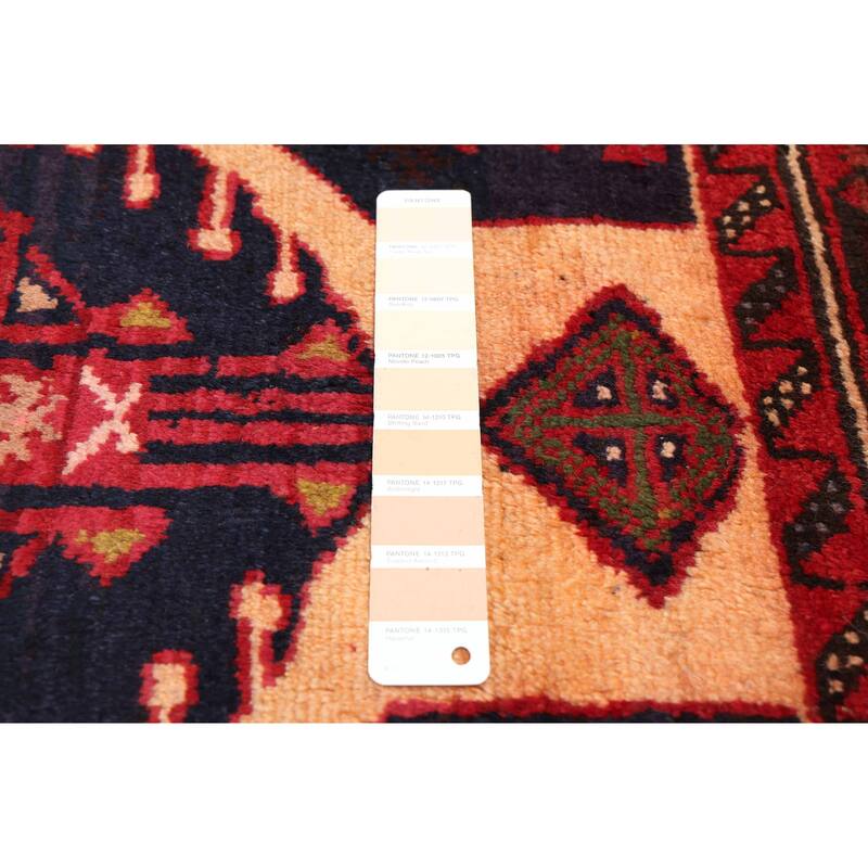 ECARPETGALLERY Hand-knotted Baluch Beige, Red Wool Rug - 3'4 x 6'1