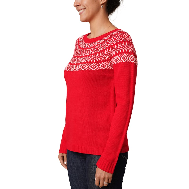 Cyrus Fair Isle Sweater - S - Black