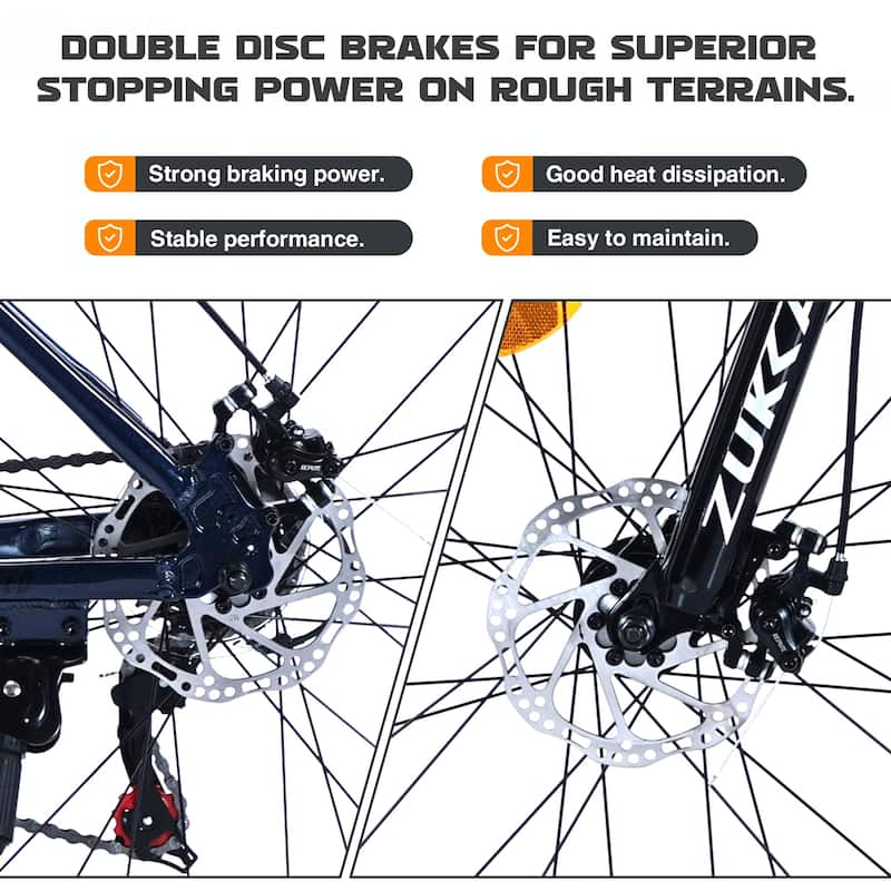 27.5 Inch Wheels 21 Speed Mountain Bike, Front Suspension