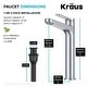 preview thumbnail 43 of 97, KRAUS Indy Single Handle Vessel Bathroom Faucet with Pop Up Drain