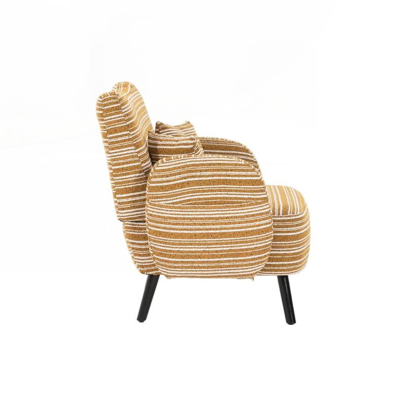 Modern style two-seater sofa with ultra-comfortable armrests, armrest pillows