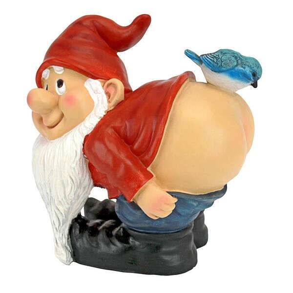 Design Toscano Loonie Moonie Bare Buttocks Garden Gnome Statue Medium Overstock 20058368