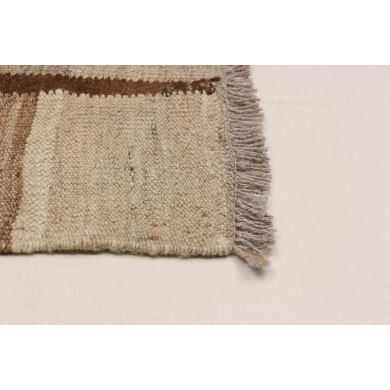 Sivas Beige, Khaki Kilim 6'2" x 8'0" - 6'2 x 8'0