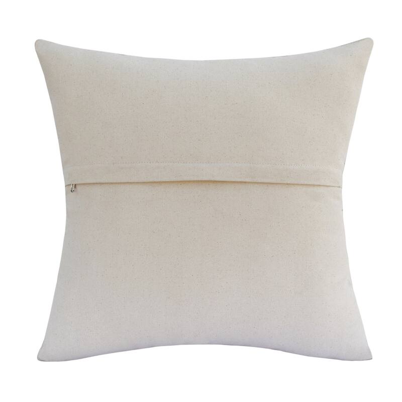 20" Beige and Ivory Throw Pillow