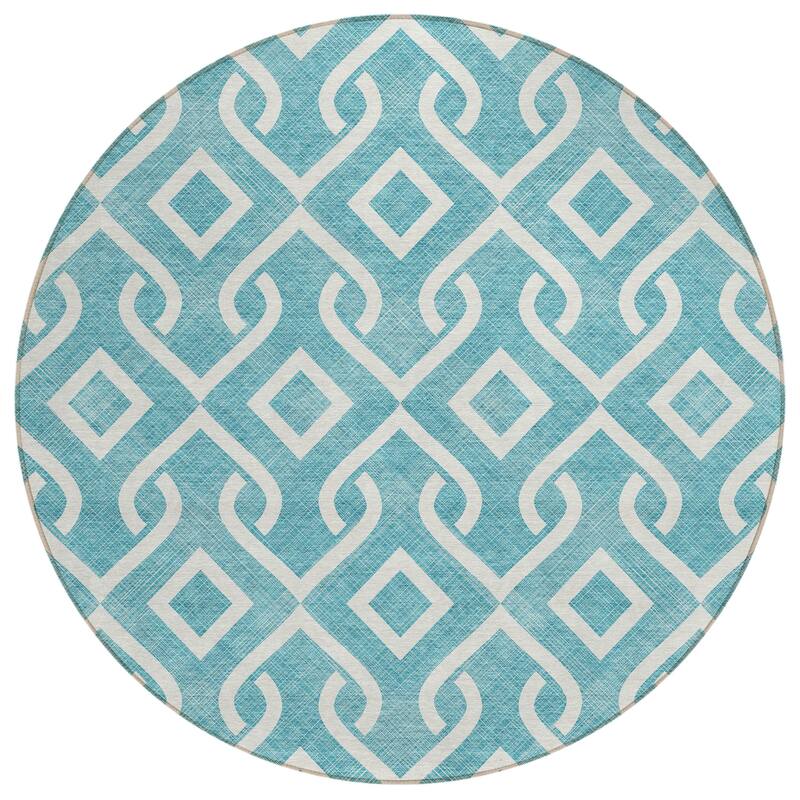 Machine Washable Indoor/ Outdoor Chantille Trellis Rug