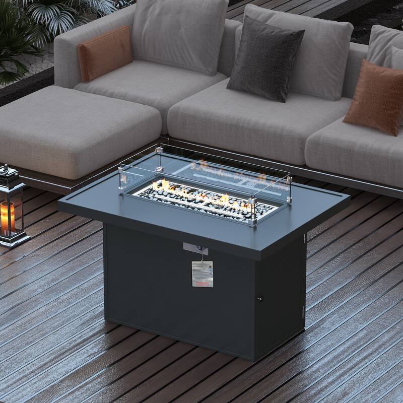 Rectangular Fire Pit Table