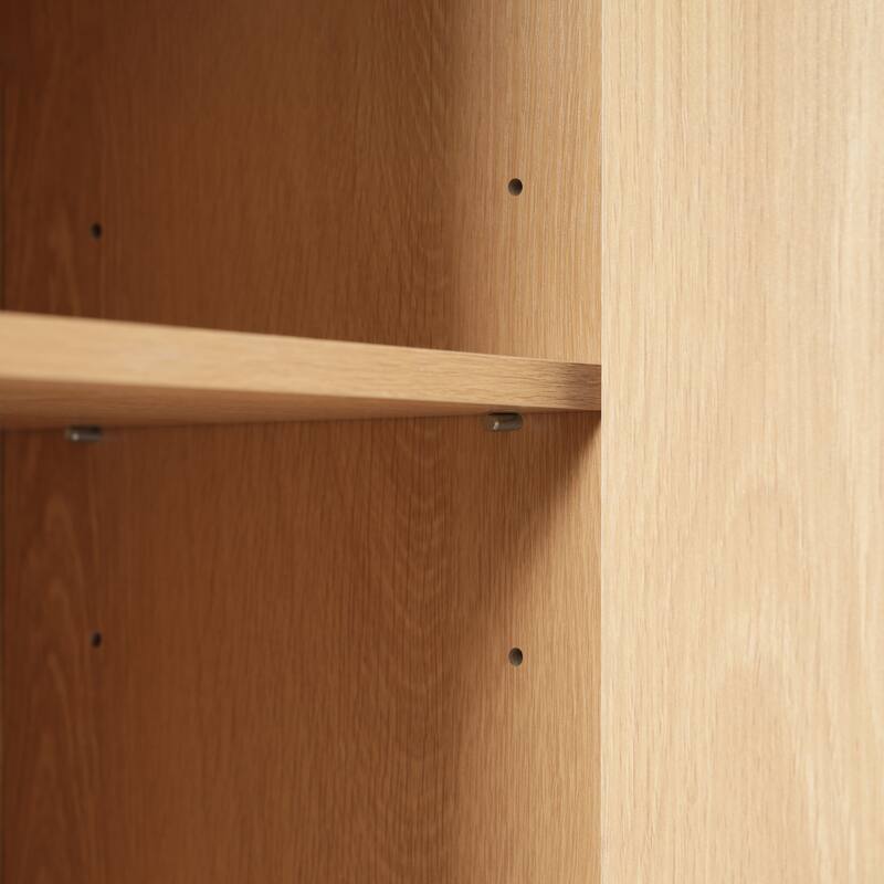 Roomfitters 67.7" Tall Freestanding Bathroom Cabinet with 1 Door, 3 Drawers and Open Storage, Wood