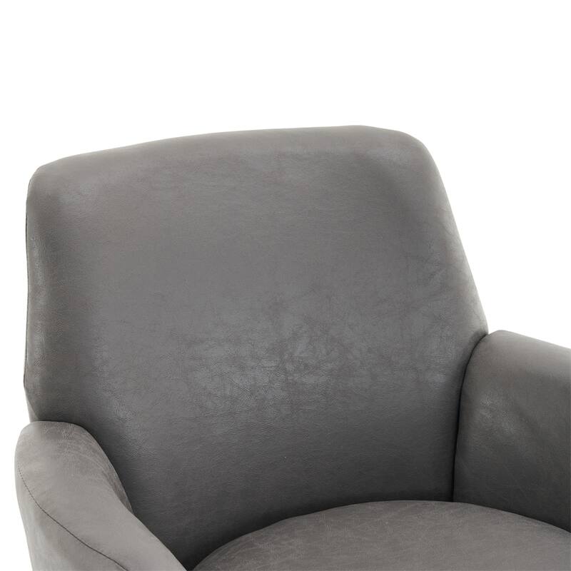 Swivel Round Accent Chairs Armchair with Stainless Steel Base