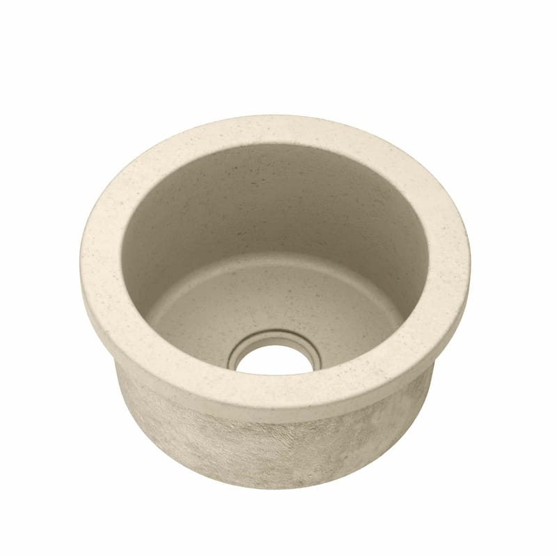 Olivos Handcrafted NativeStone Concrete Bar/ Prep Sink - 16" x 8" - Sand
